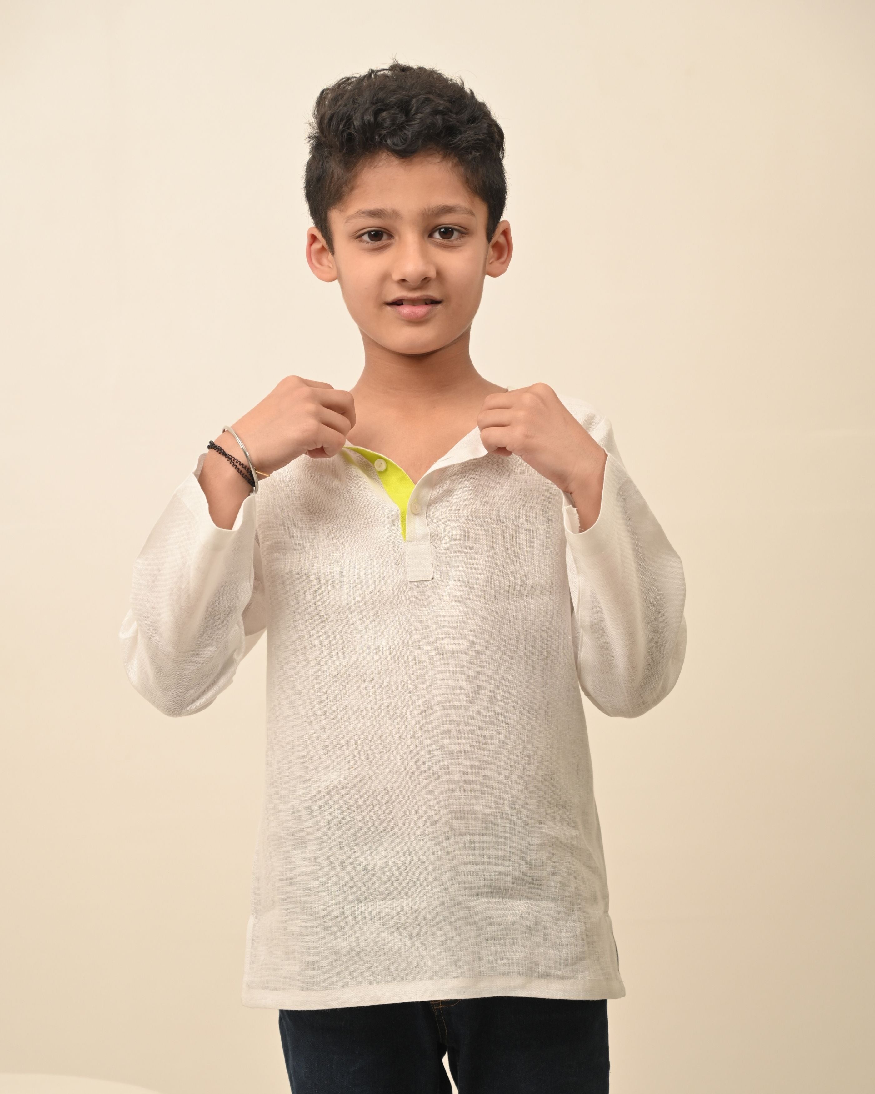 Pure Linen Casual Kurta