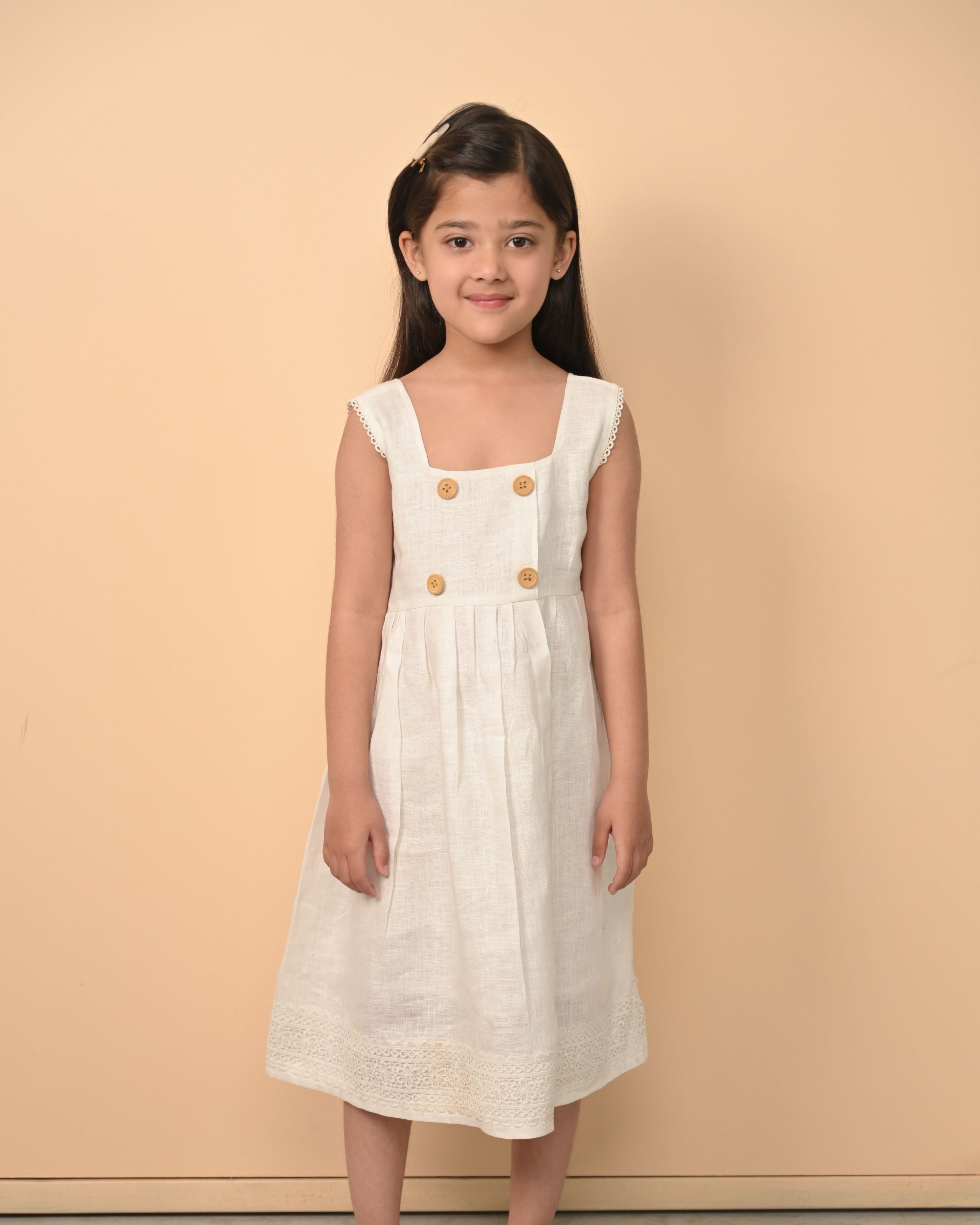 Pure Linen Cute Frock