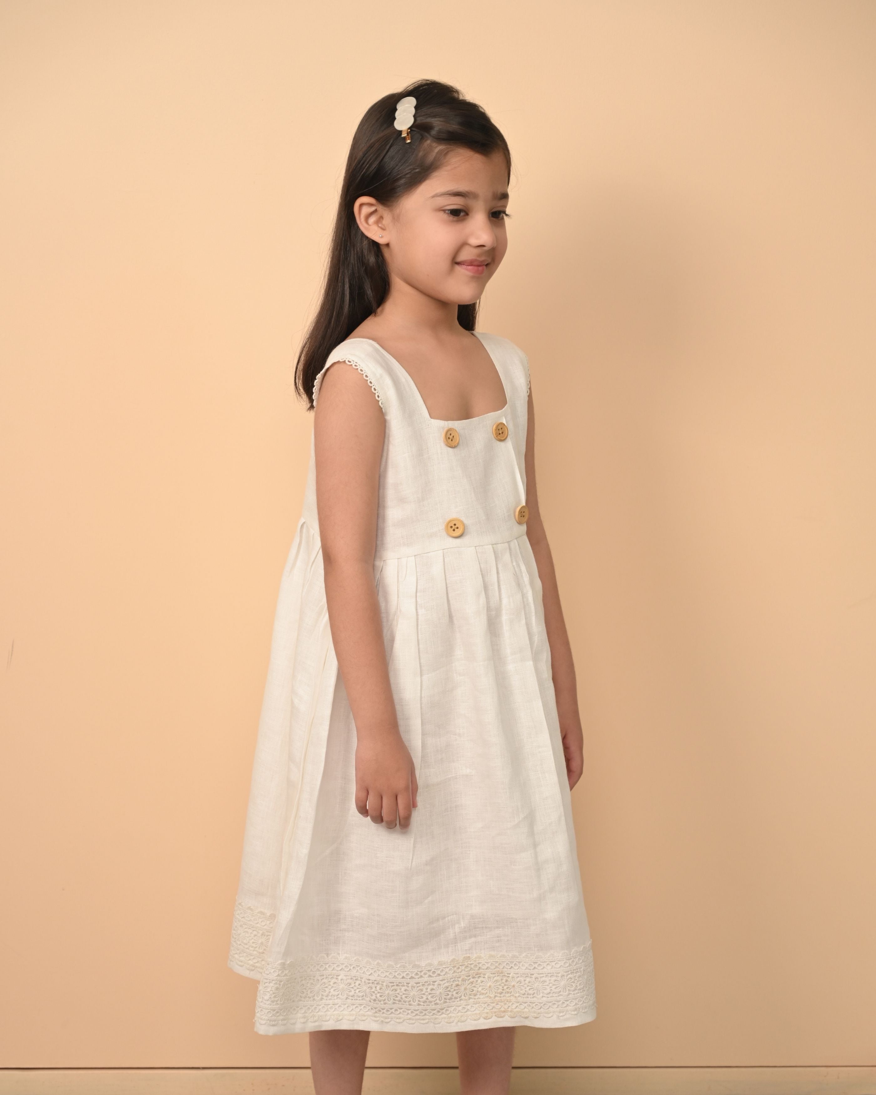 Pure Linen Cute Frock