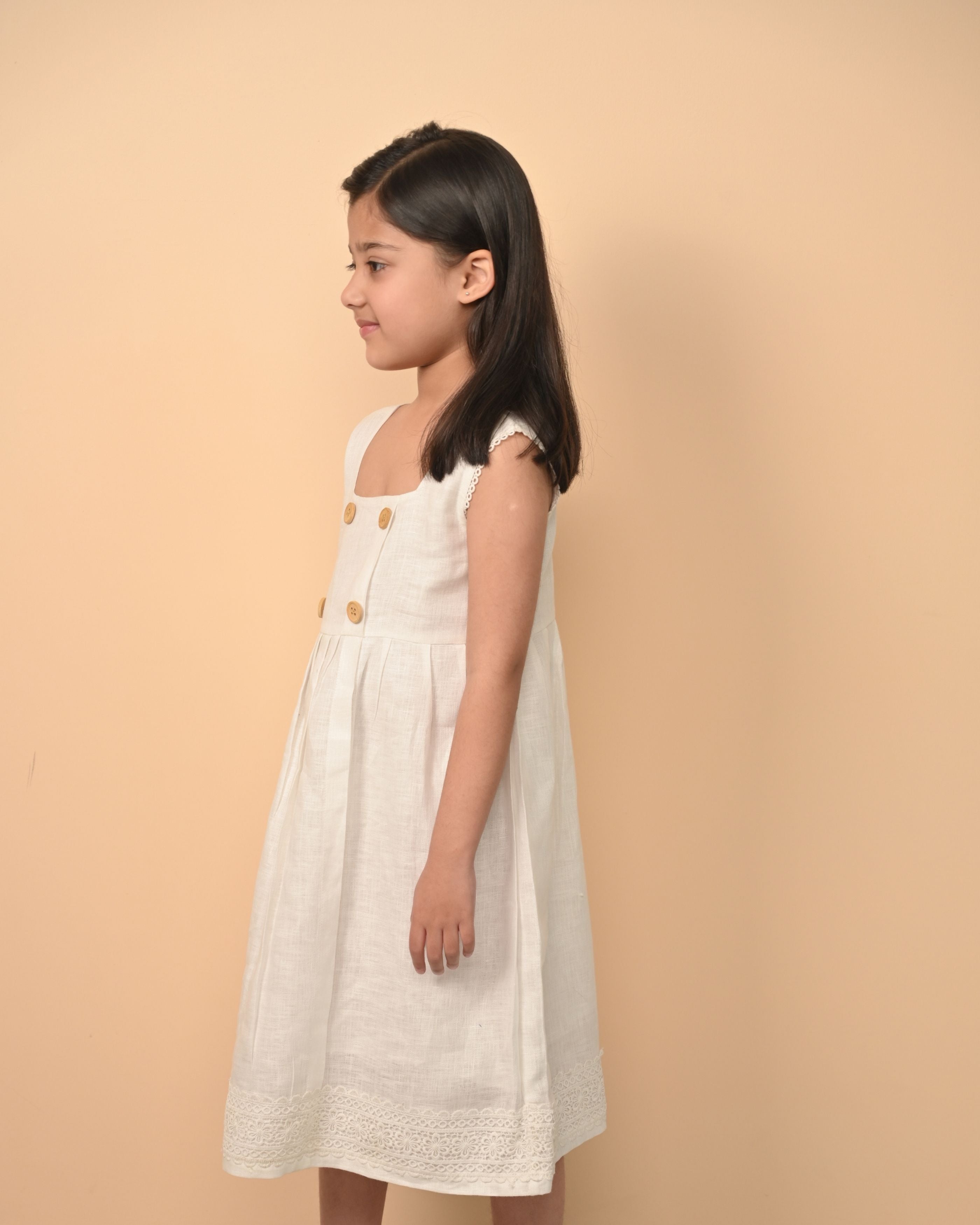 Pure Linen Cute Frock