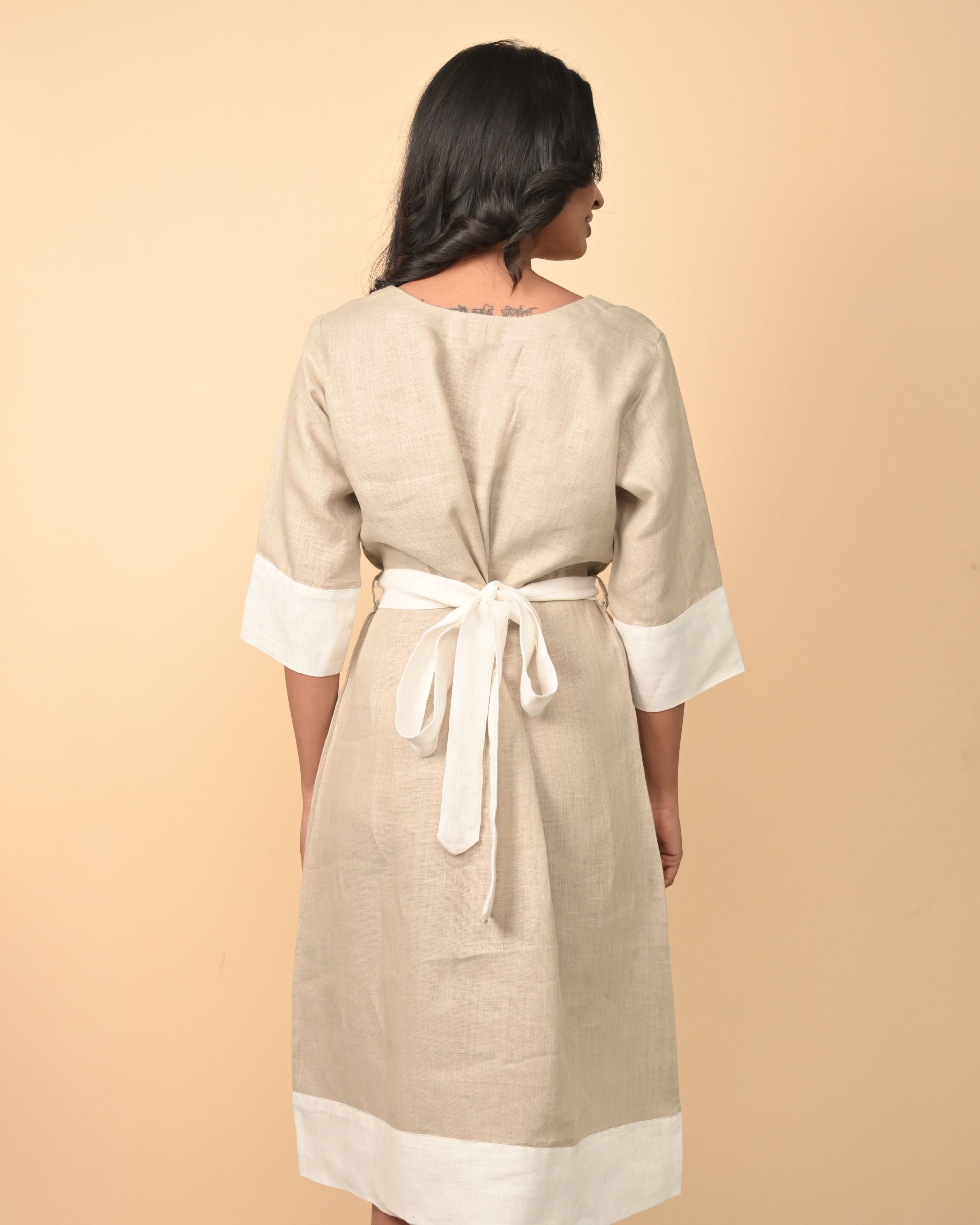 Pure Linen Sophisticated Dress