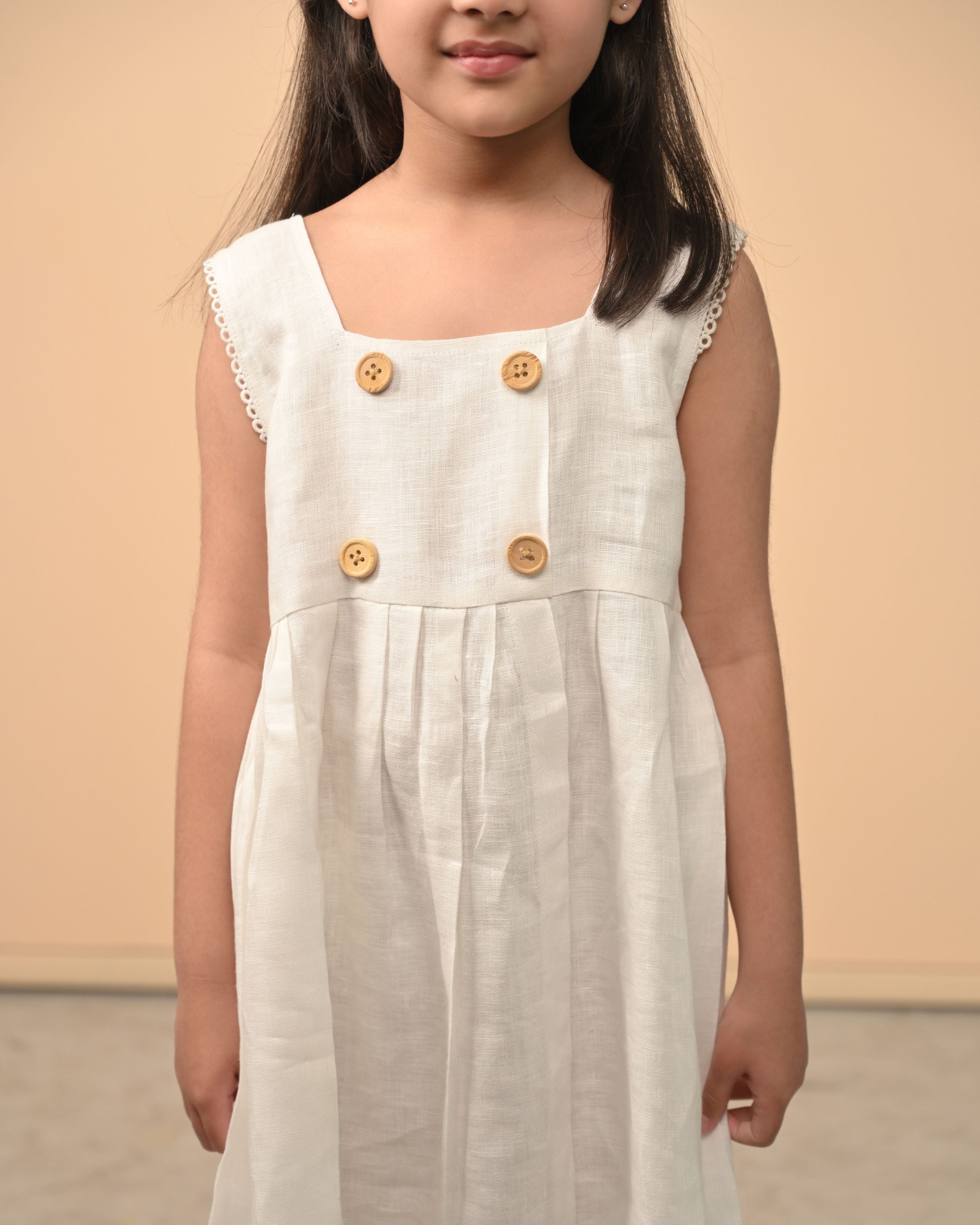 Pure Linen Cute Frock