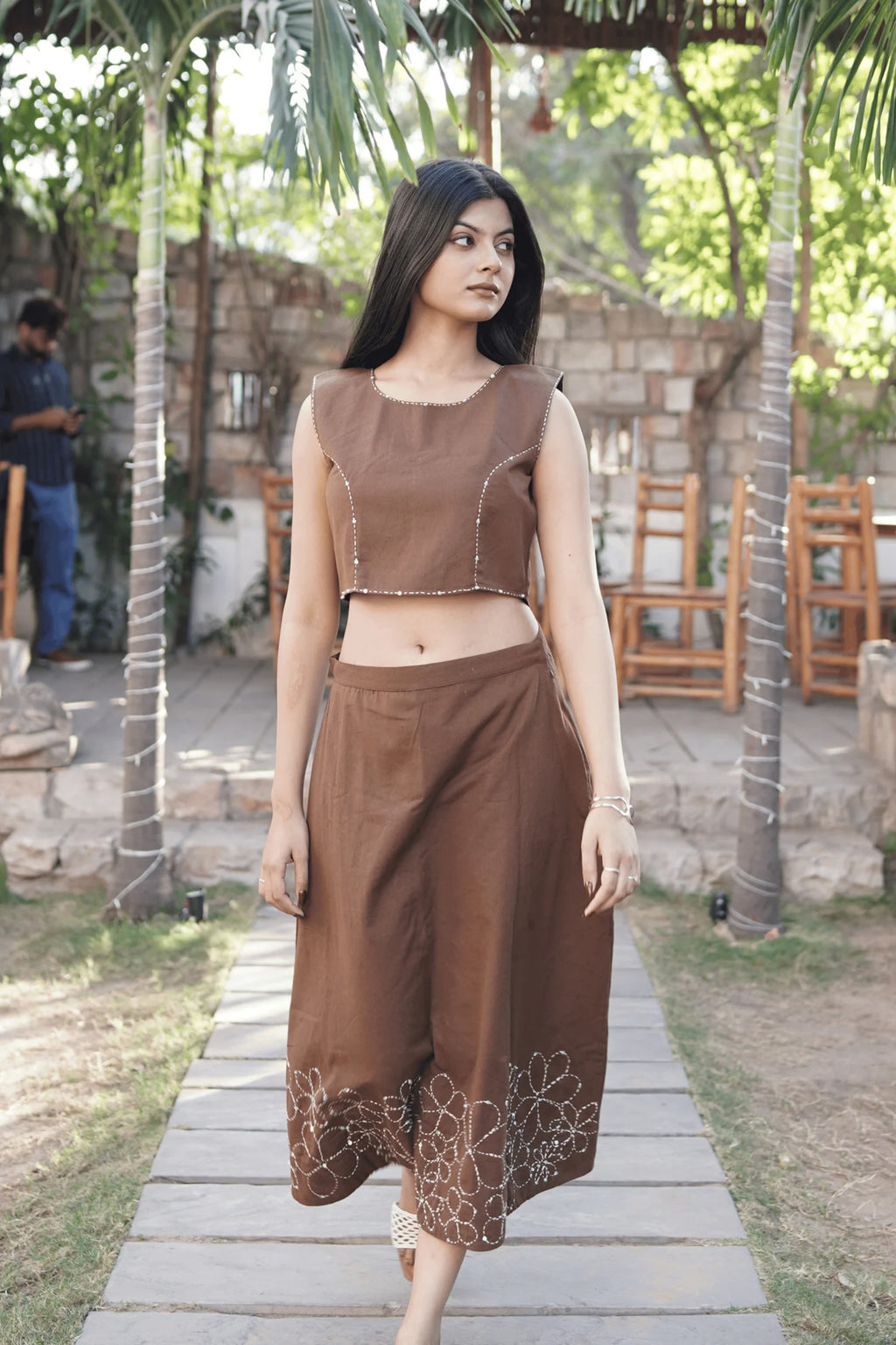 CROP TOP WITH SKIRT