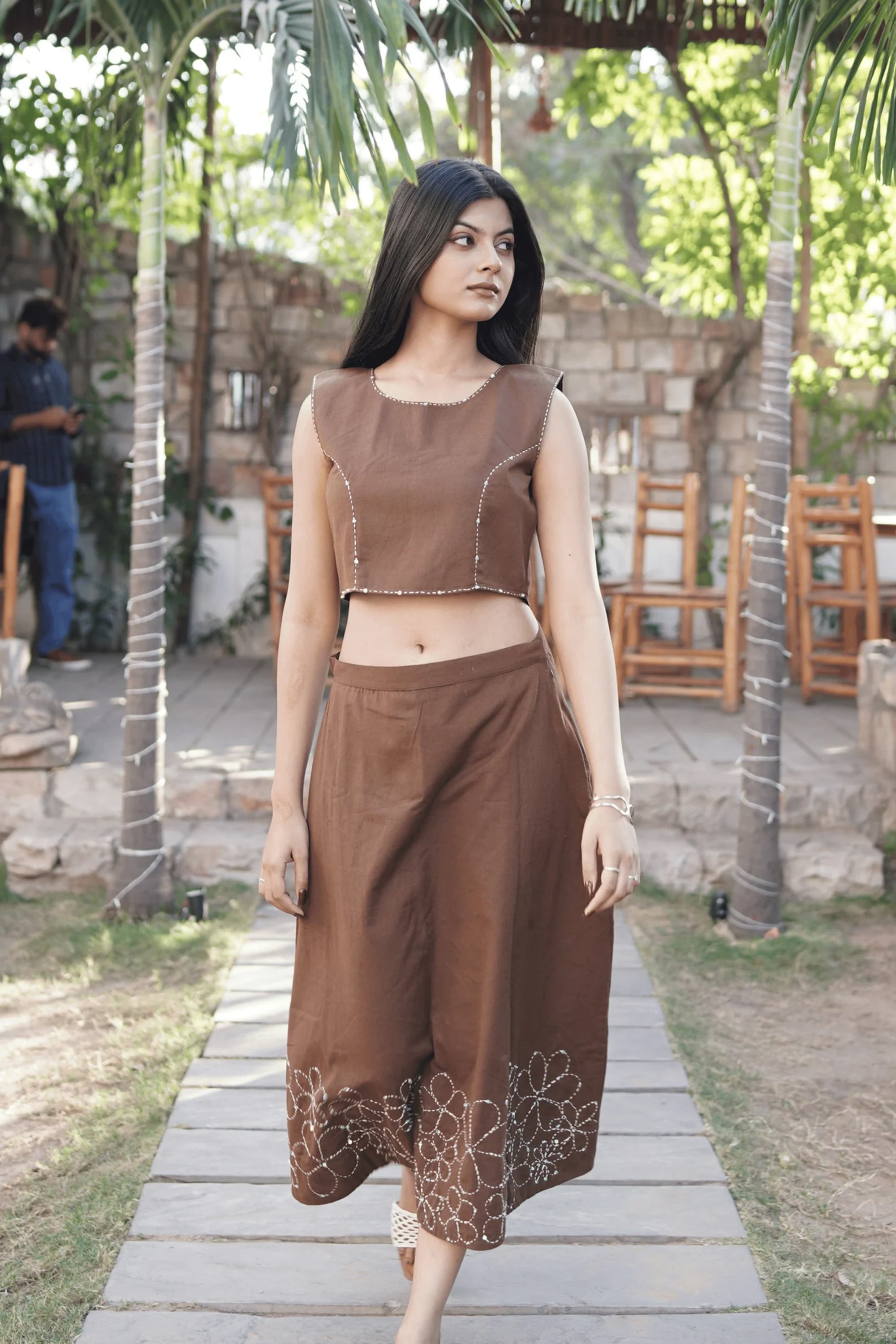 CROP TOP WITH SKIRT