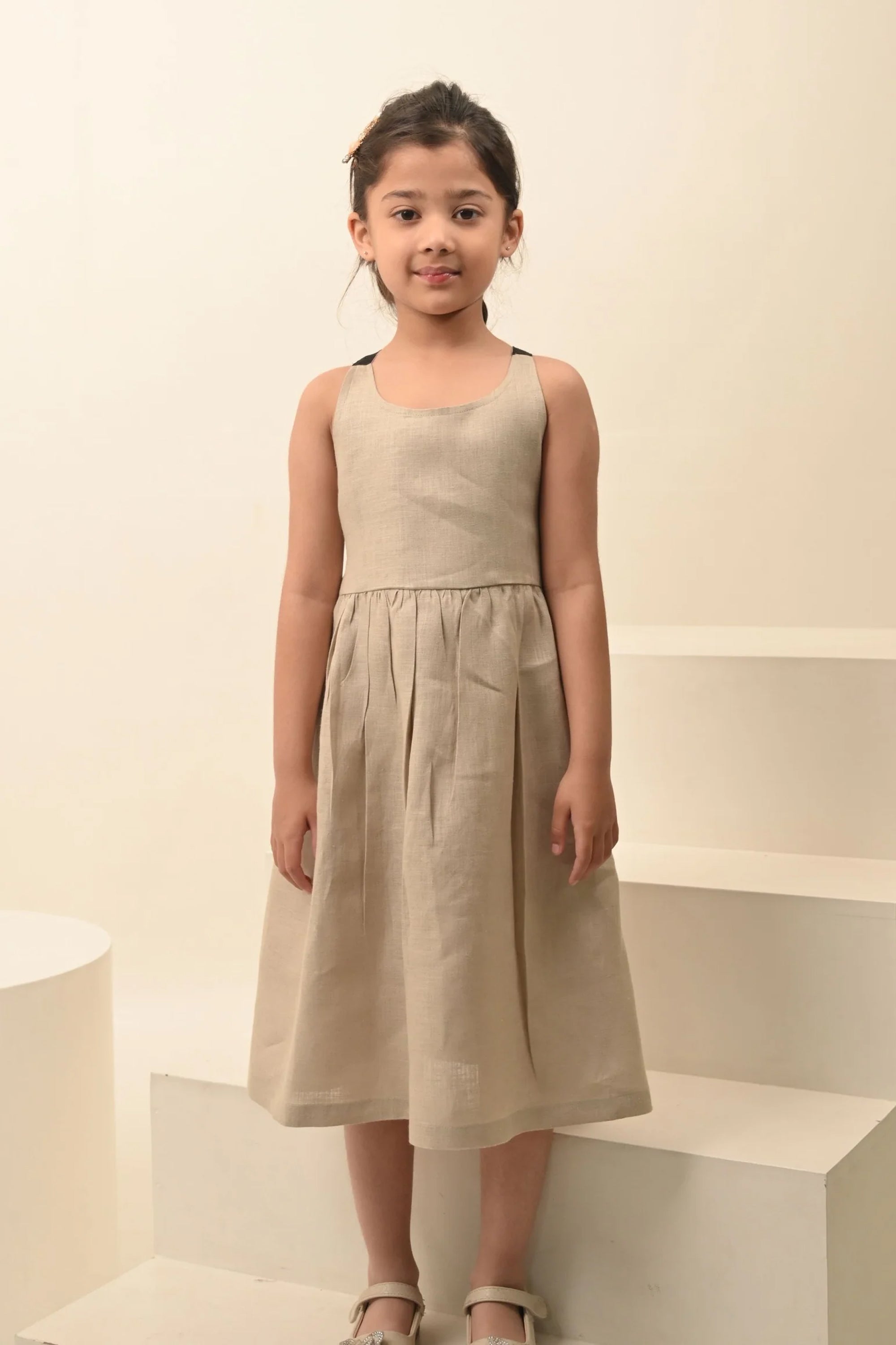 Pure Linen Stylish Frock