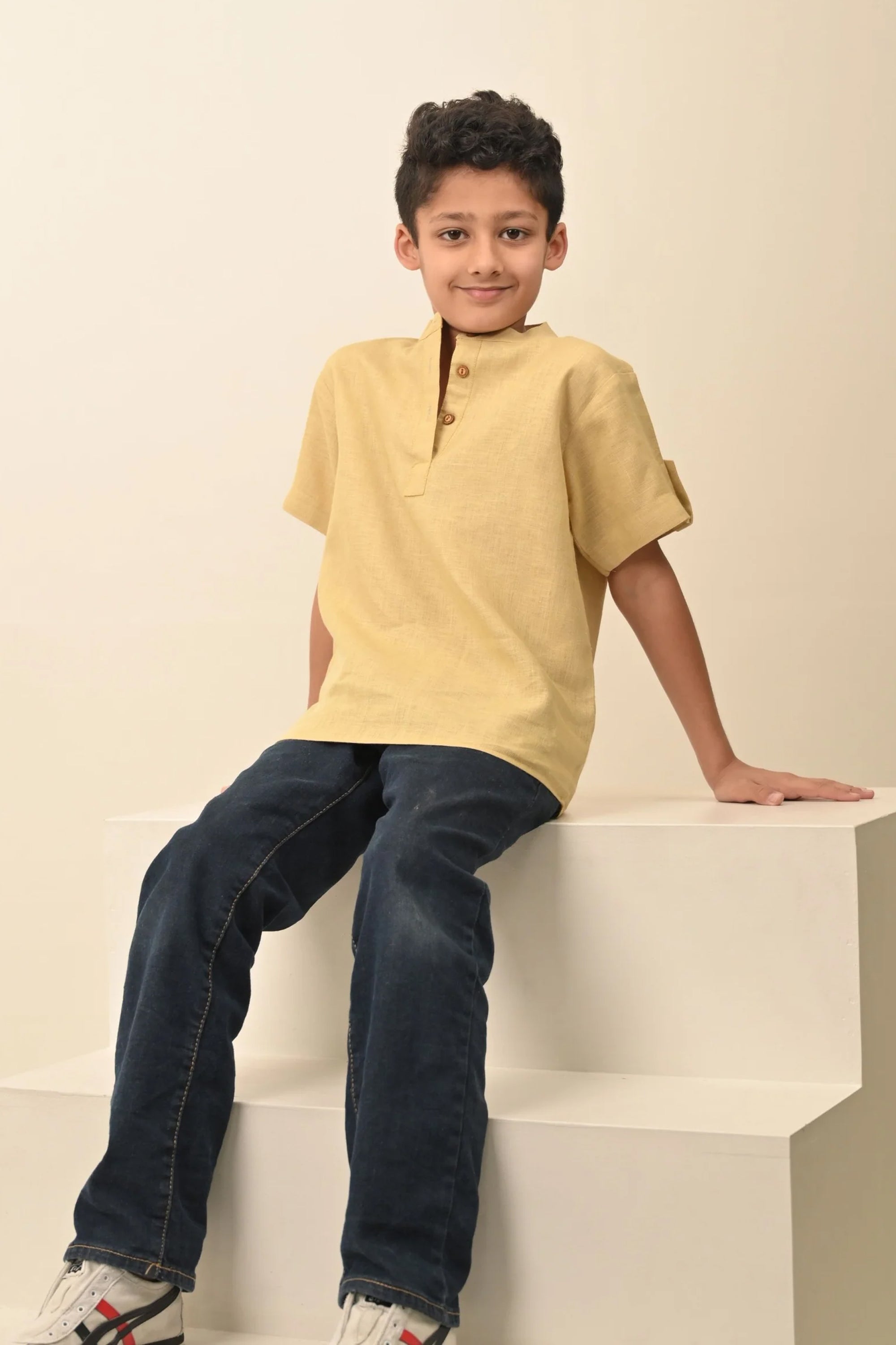 Pure Linen Light Kurta