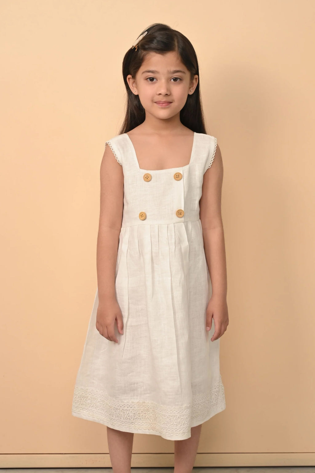Pure Linen Cute Frock