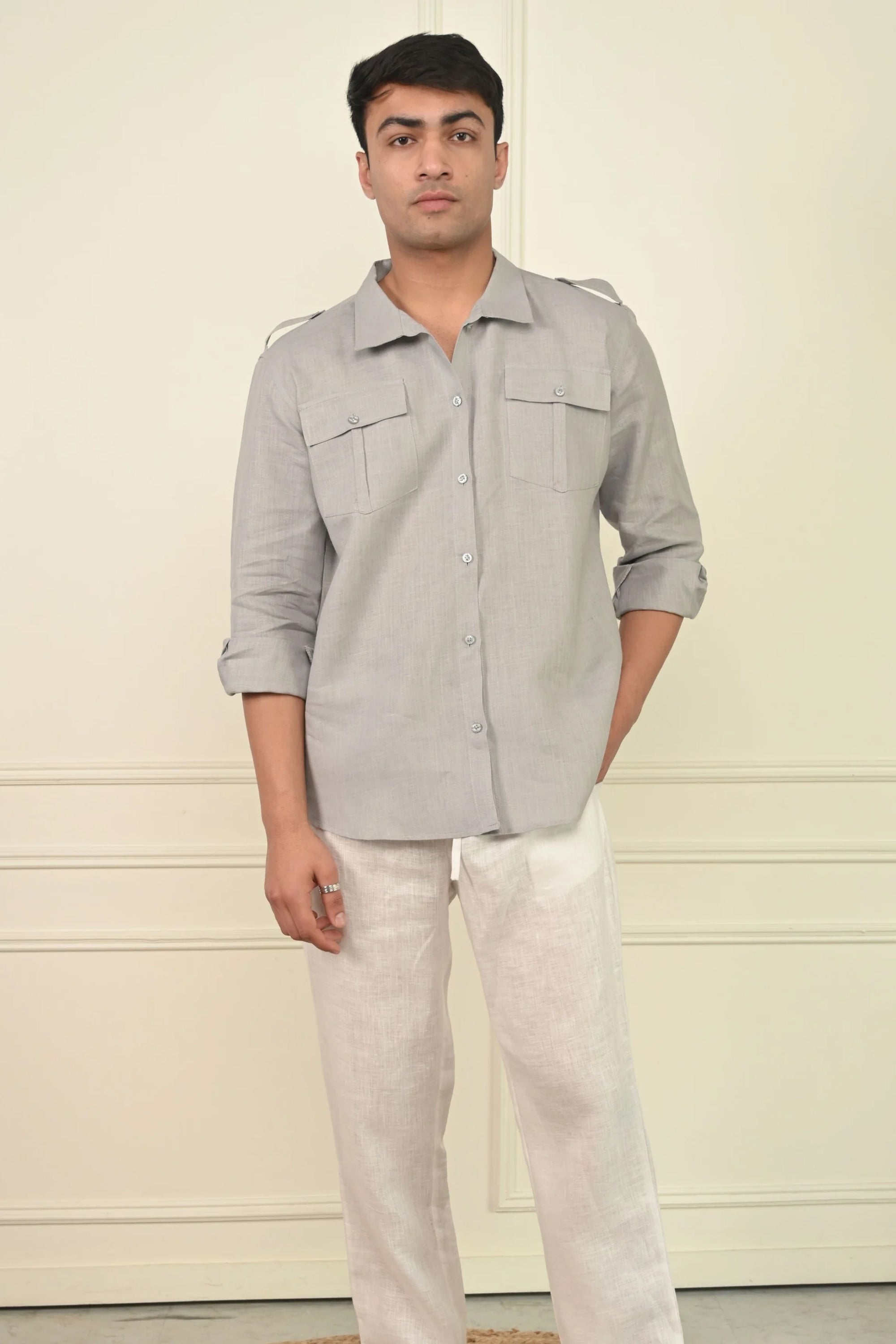 Pure Linen Contemporary Shirt
