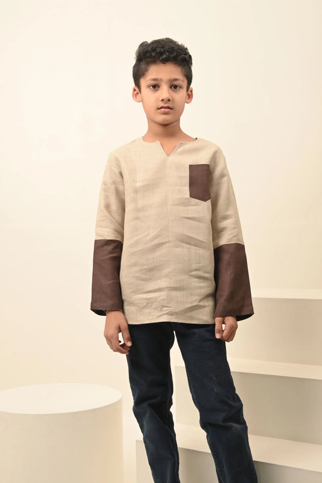 Pure Linen Stylish Kurta