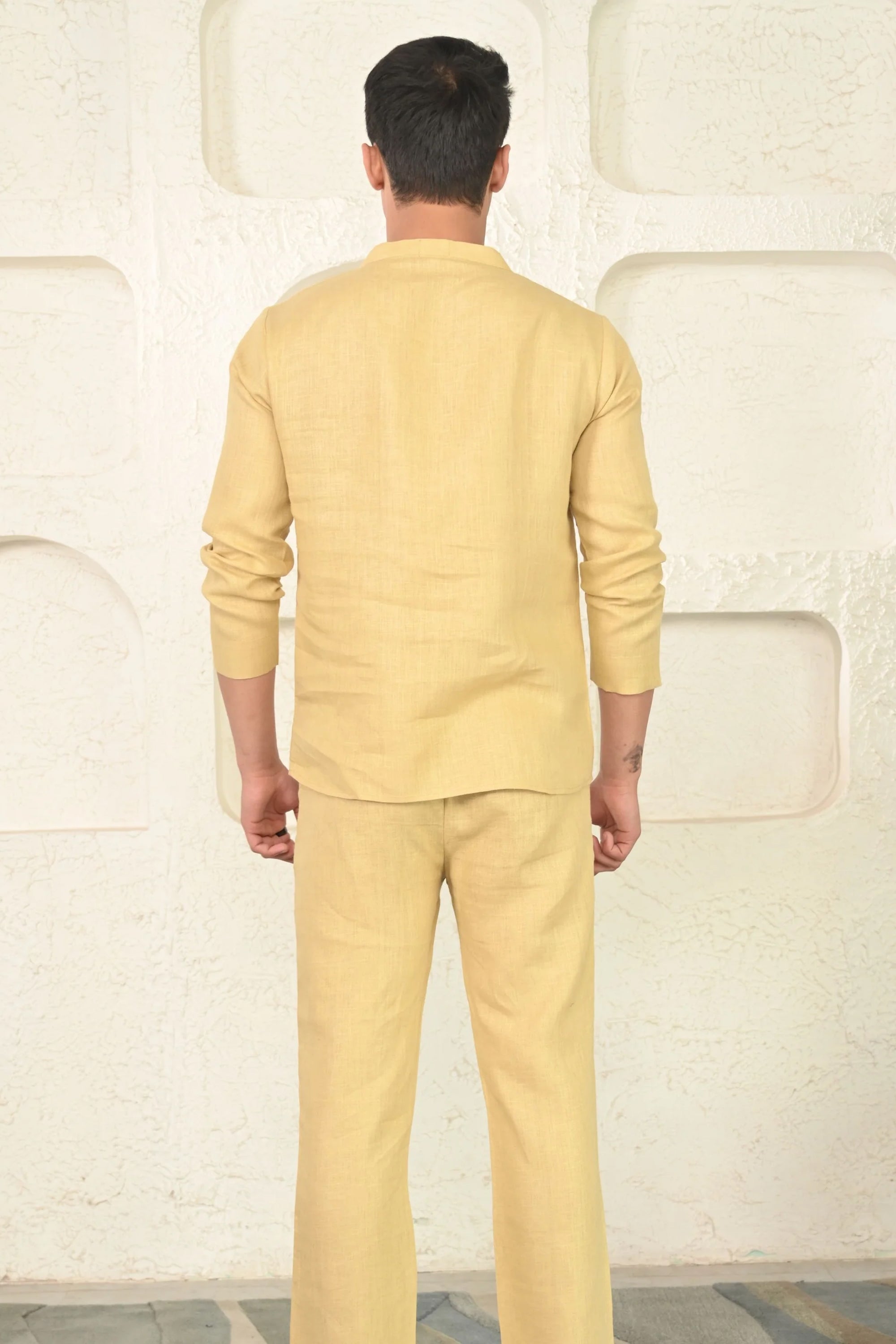 Pure Linen Striking Short Kurta
