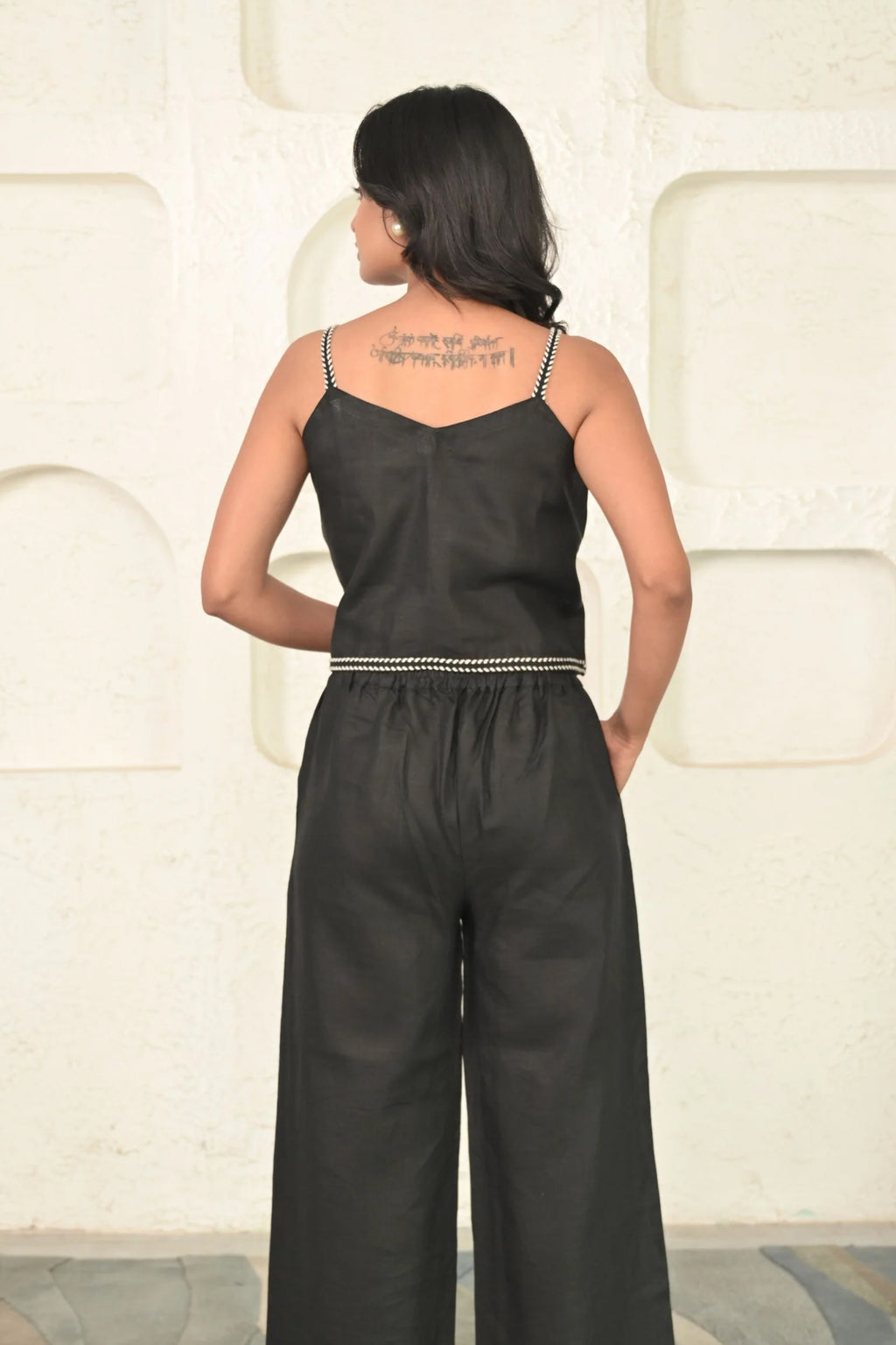 Pure Linen Chic Style Cord Set
