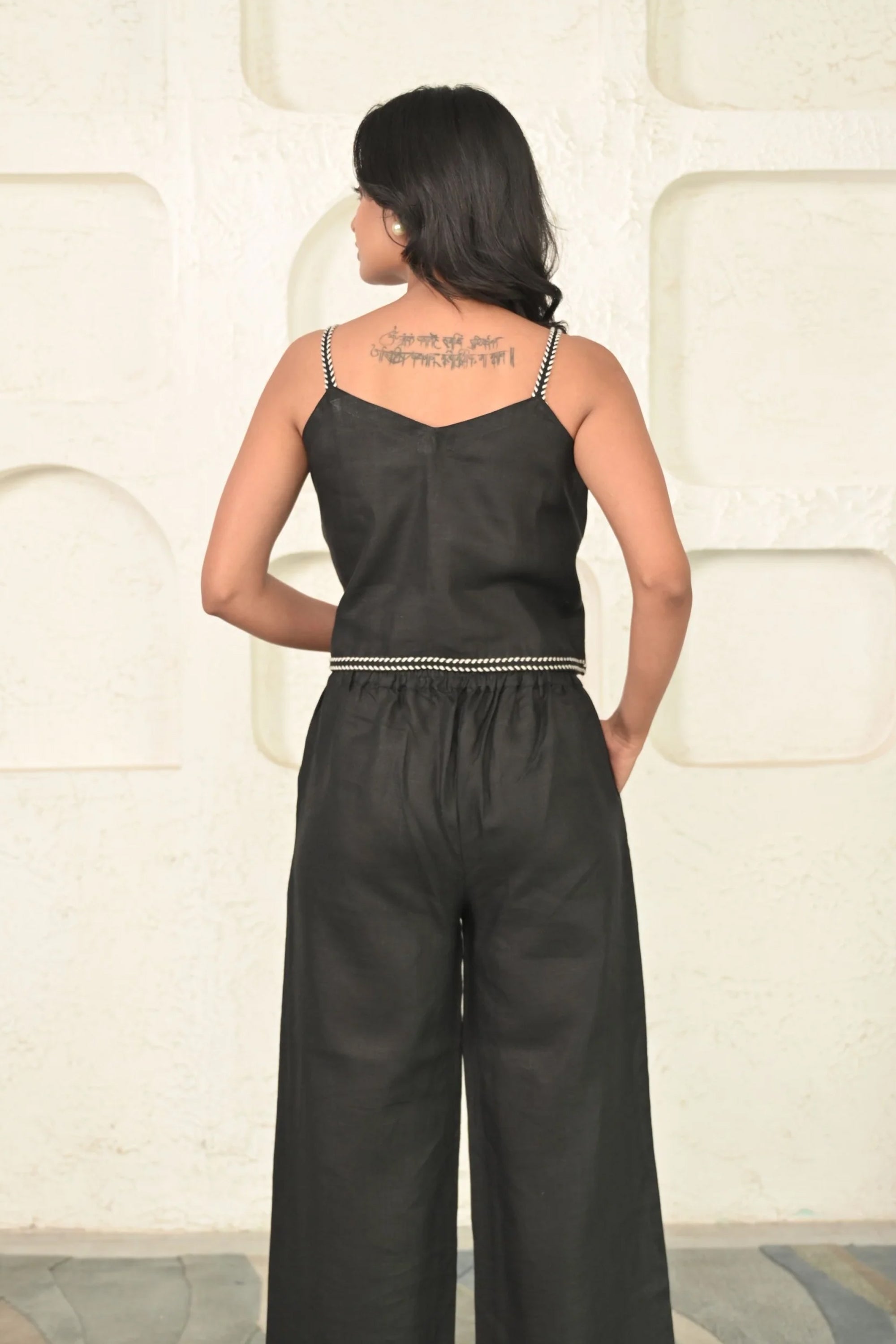 Pure Linen Chic Style Cord Set