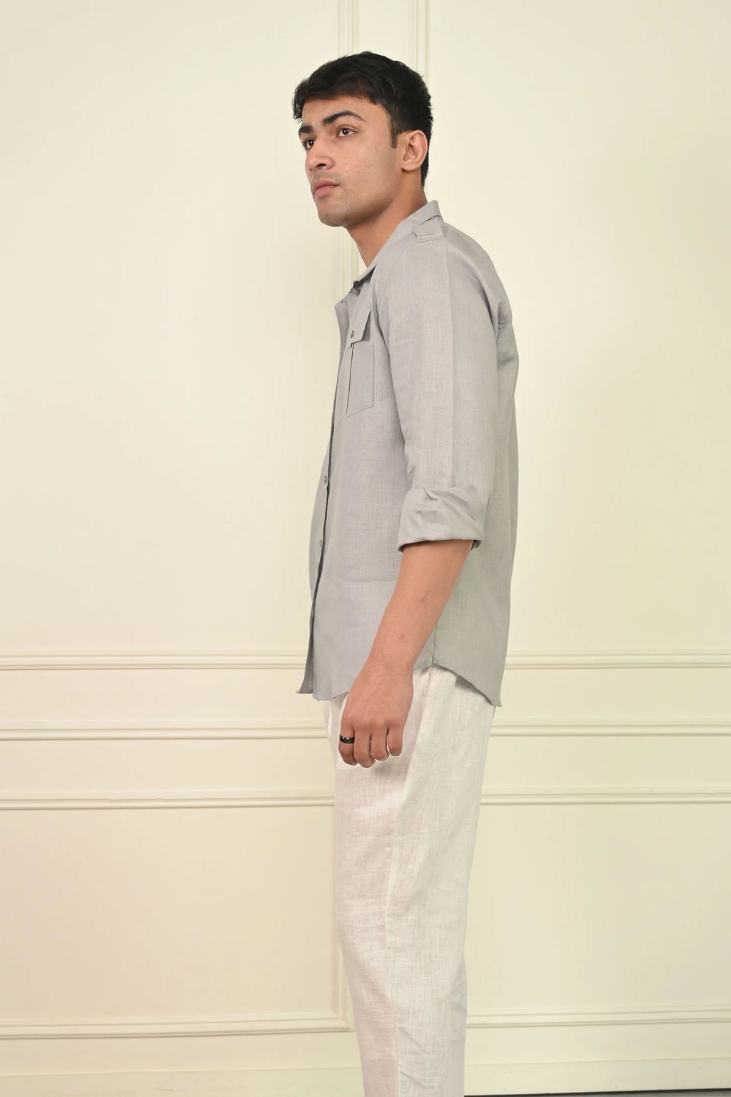Pure Linen Contemporary Shirt