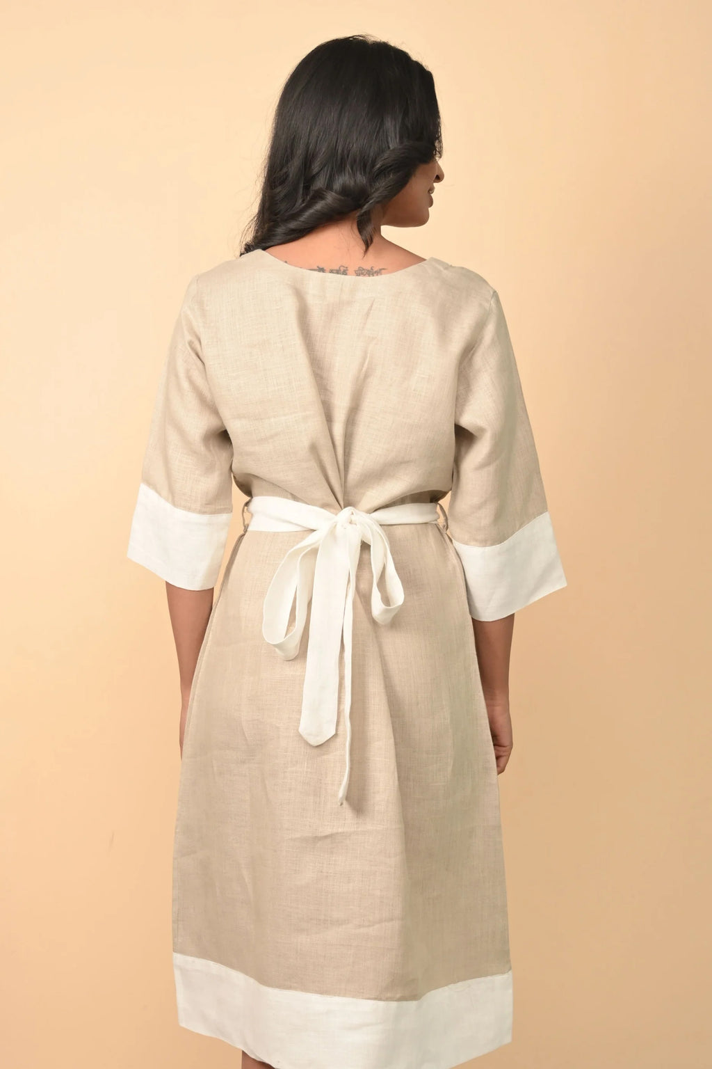 Pure Linen Sophisticated Dress