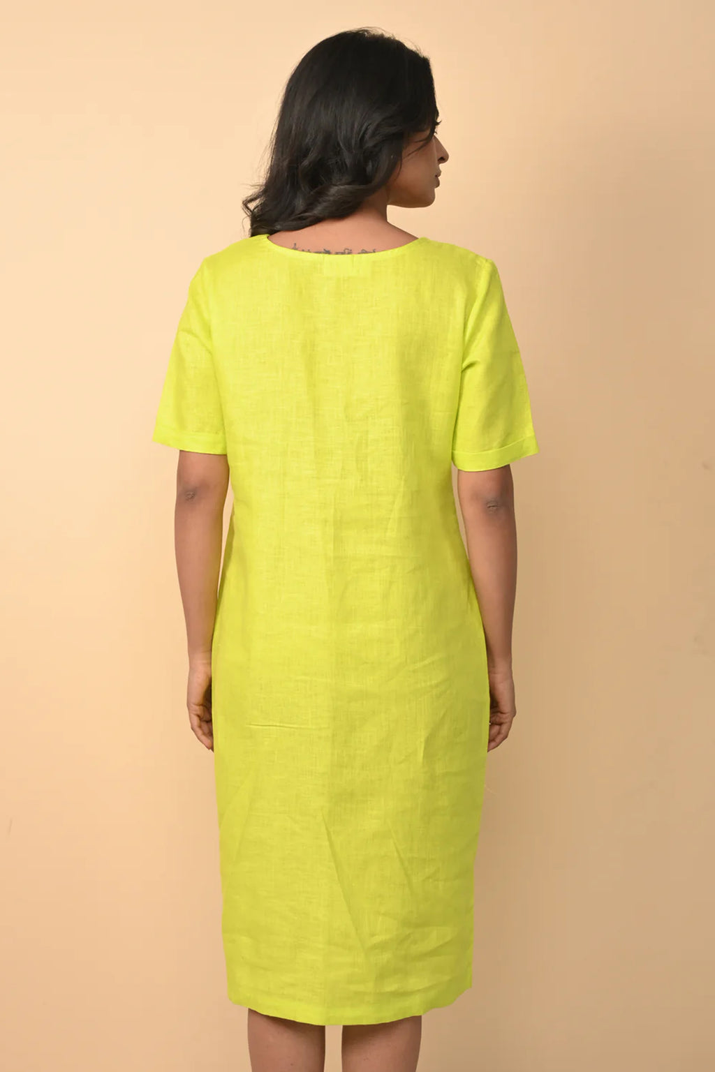 Pure Linen Subtle Dress