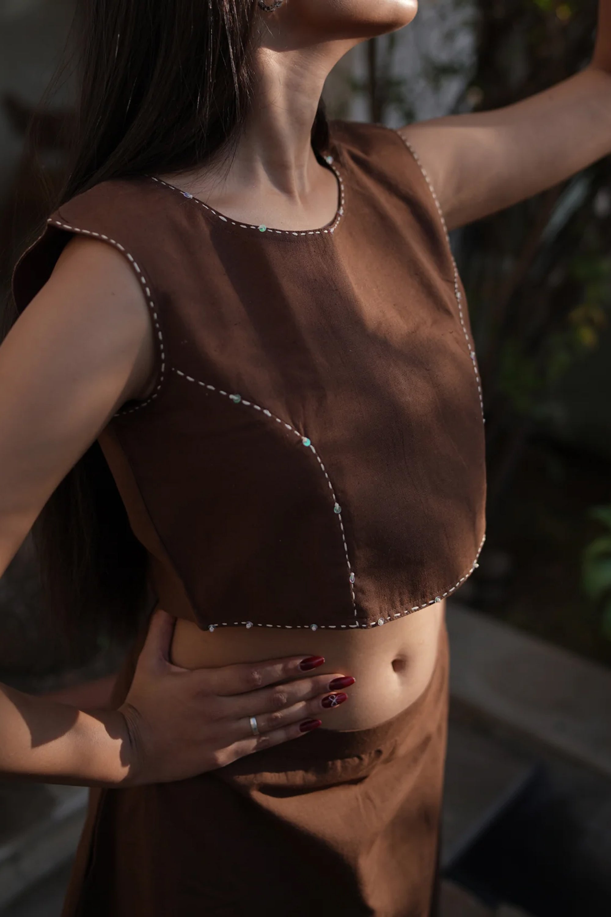 CROP TOP WITH SKIRT