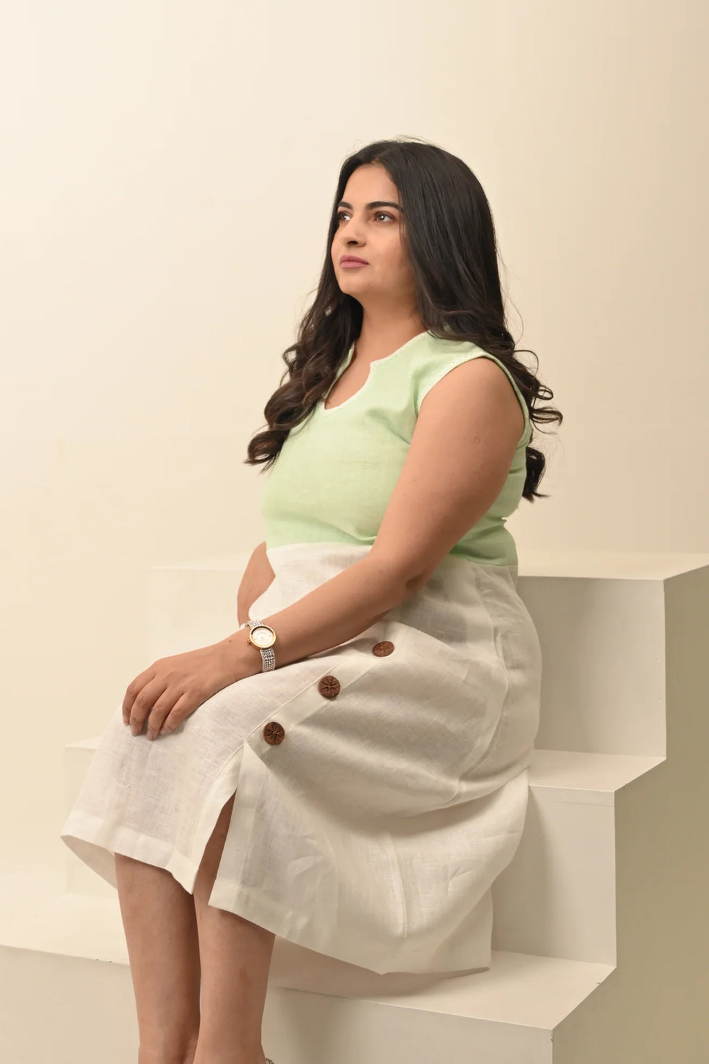 Pure Linen Congenial Dress