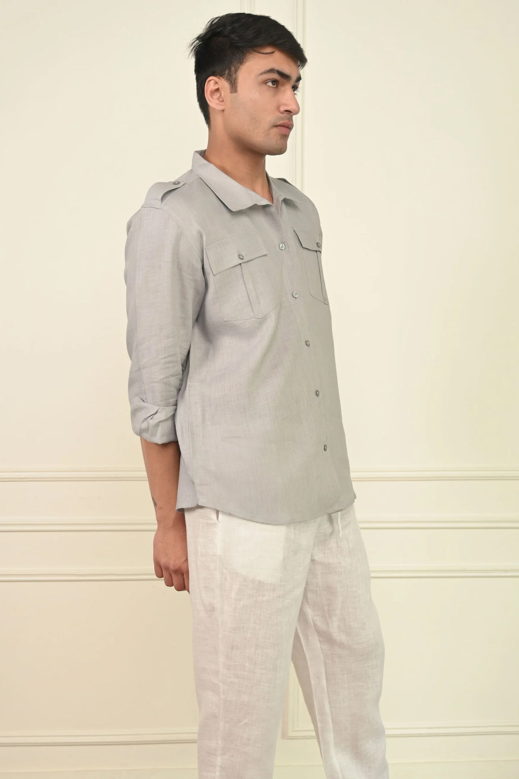 Pure Linen Contemporary Shirt