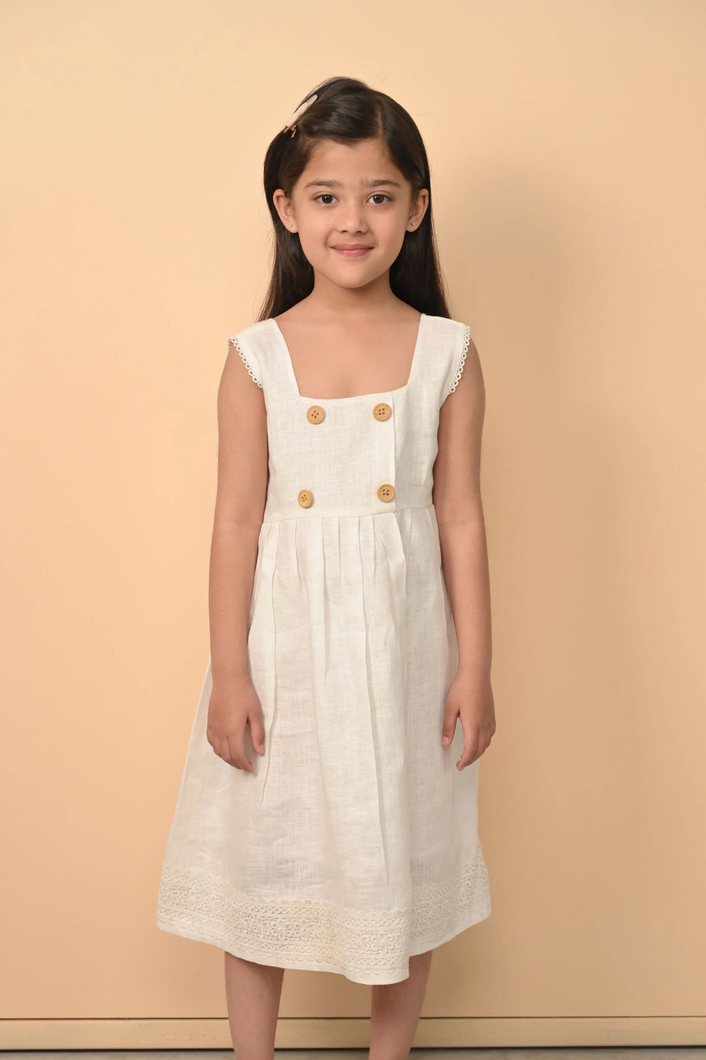 Pure Linen Cute Frock
