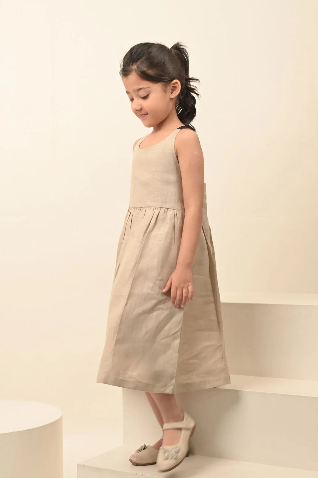 Pure Linen Stylish Frock