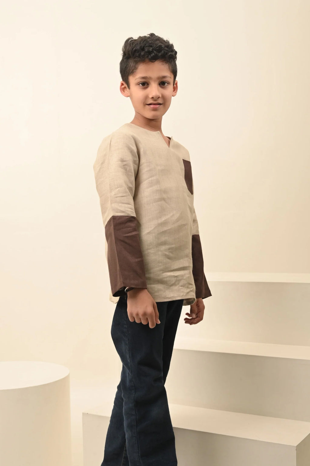 Pure Linen Stylish Kurta