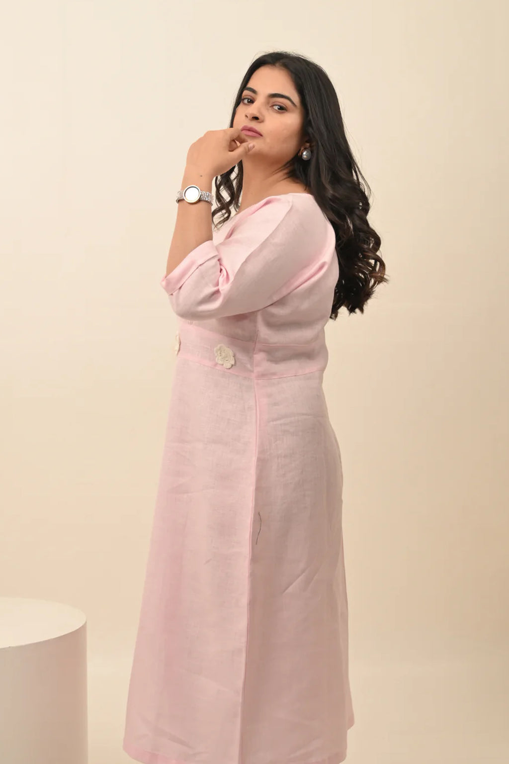 Pure Linen Pleasant Dress