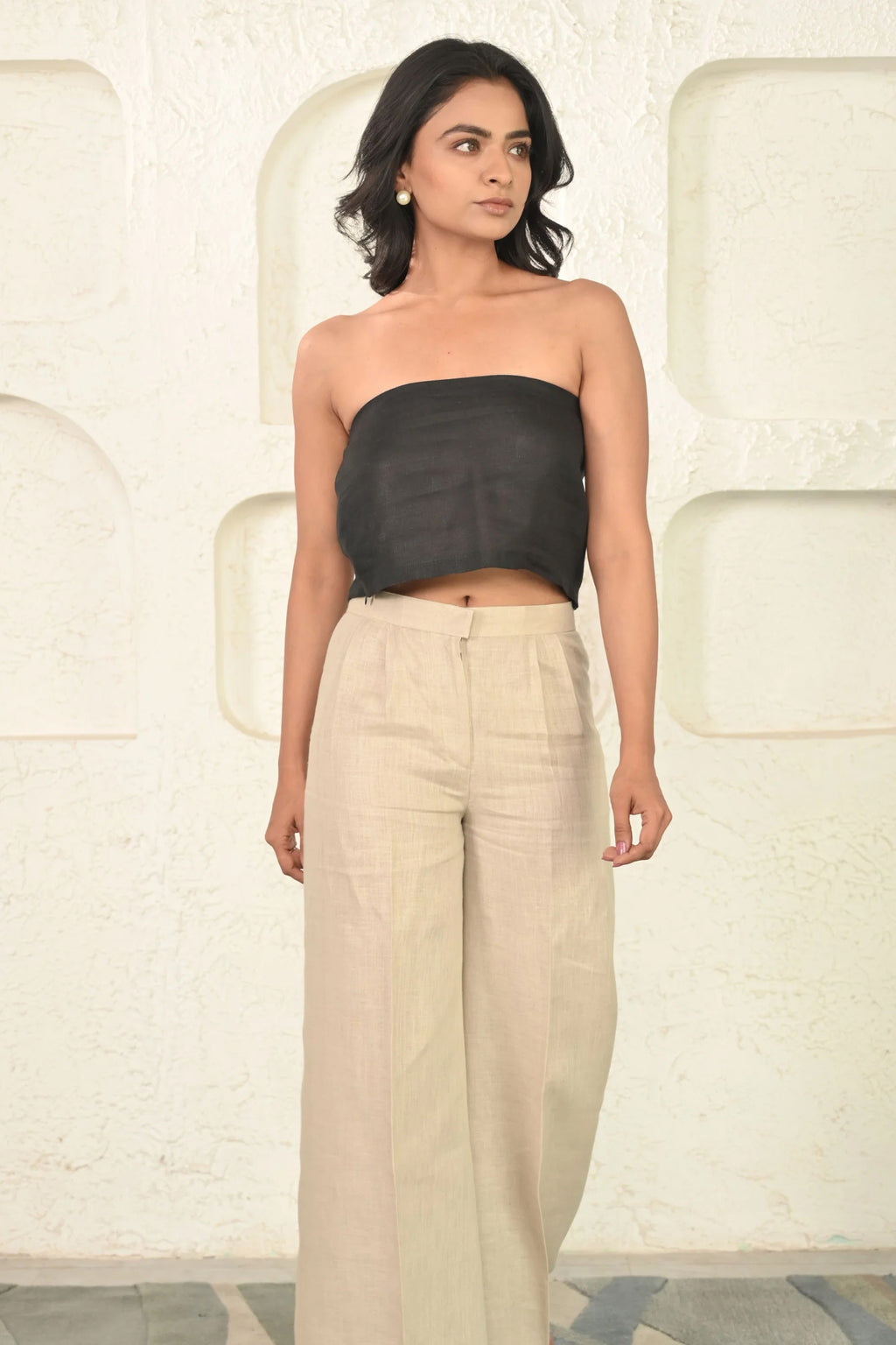 Pure Linen Wide Leg Pants