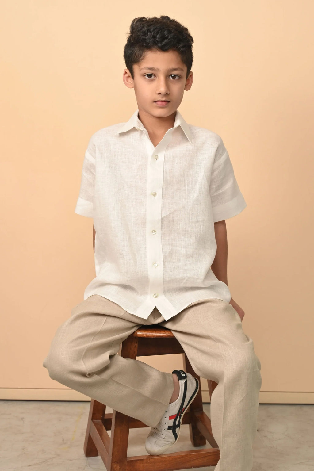 Pure Linen Shirt For The Little Dude