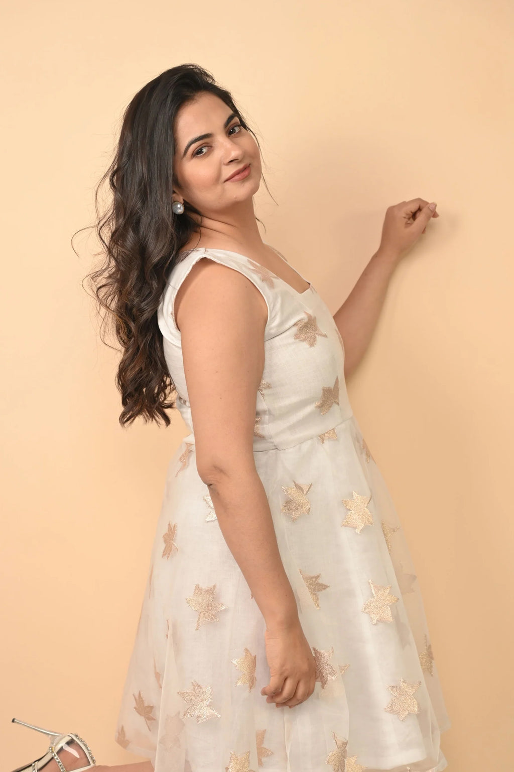 Organganza Exclusive Dress With Linen Lining