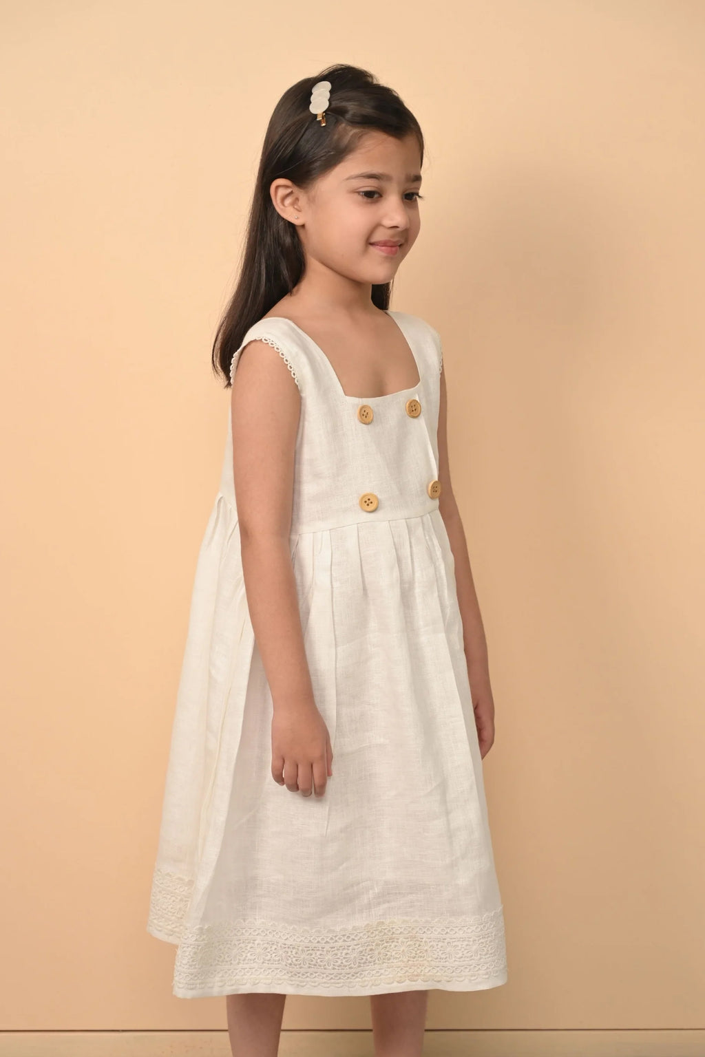Pure Linen Cute Frock