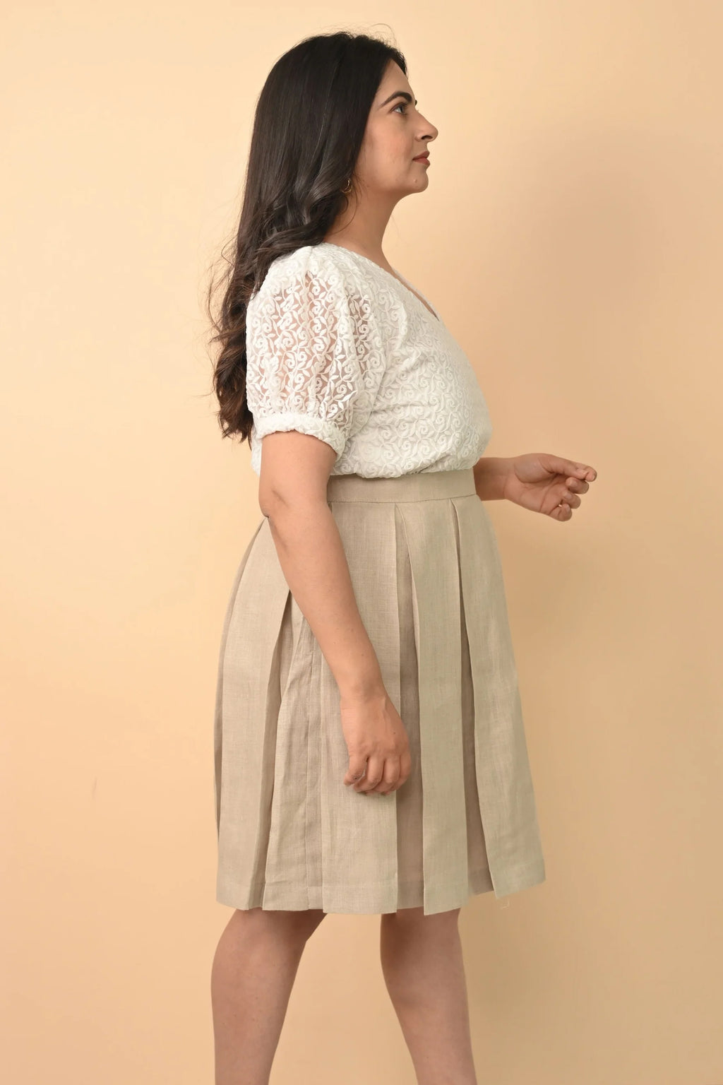 Pure Linen Organza Top