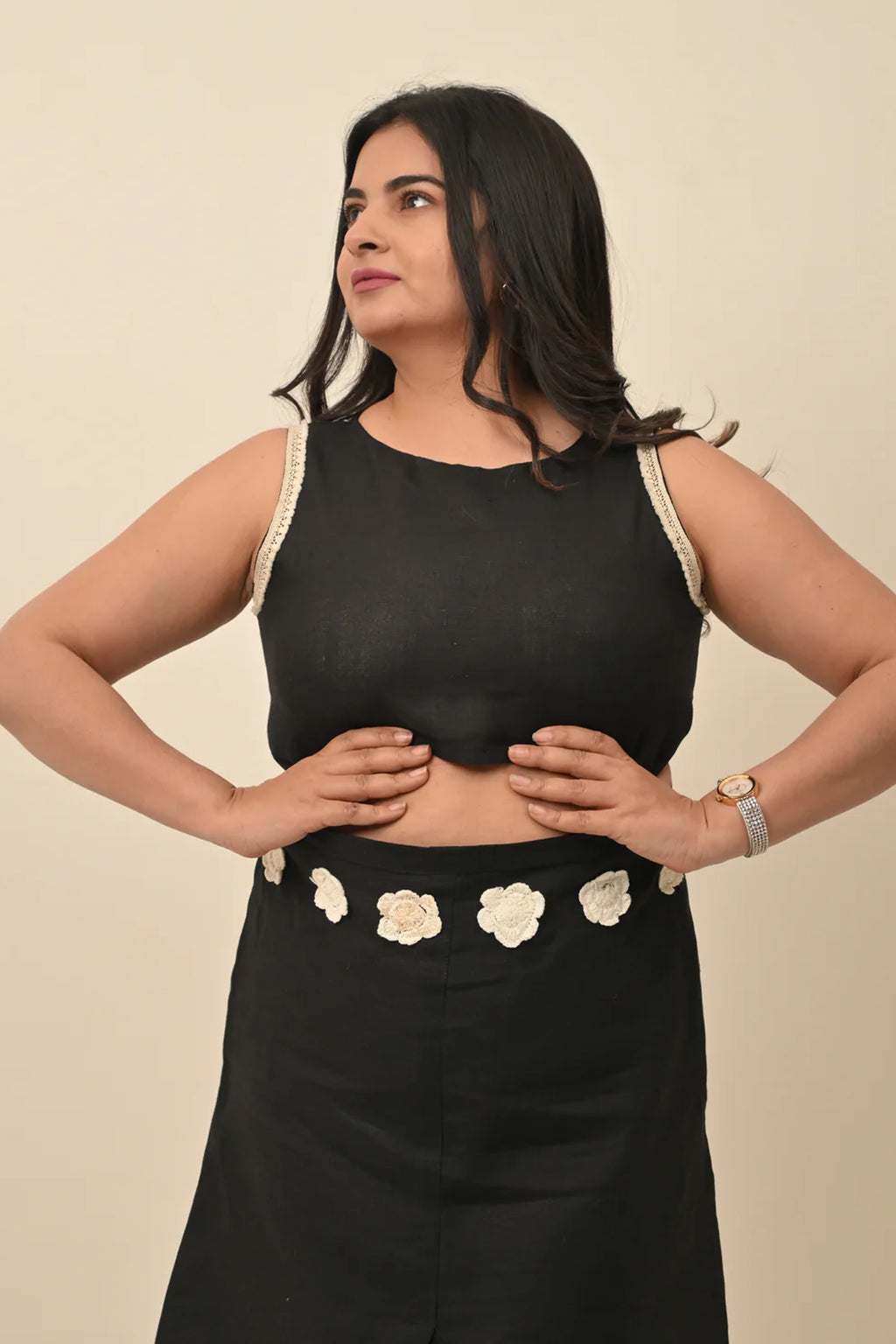 Pure Linen Alluring Dress