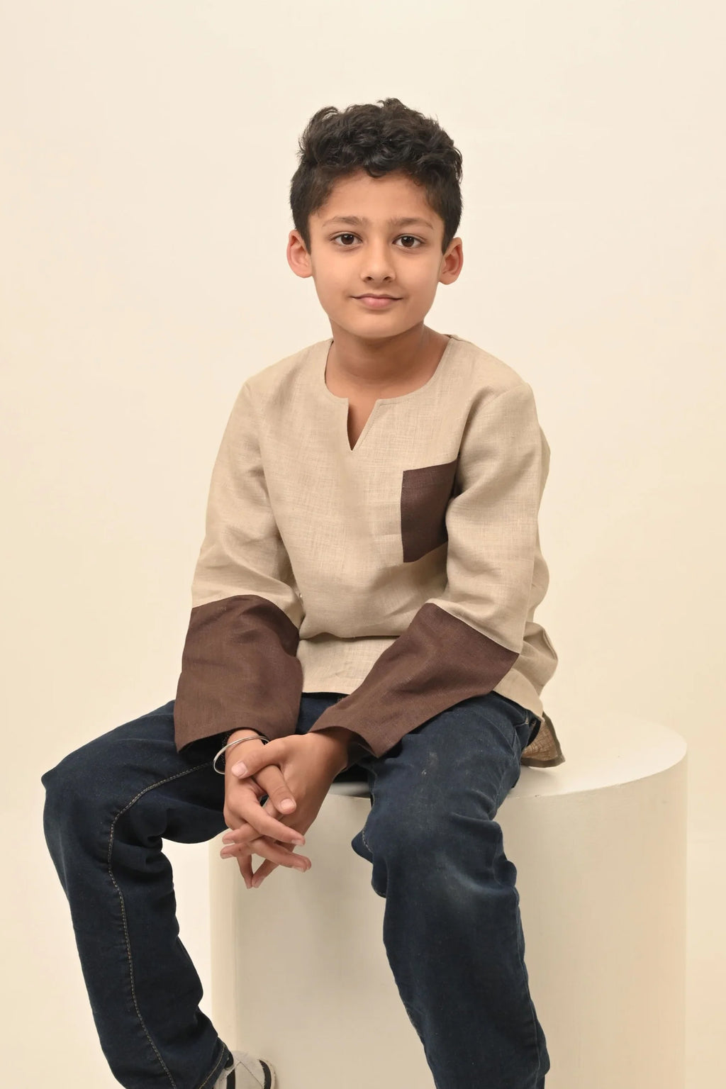 Pure Linen Stylish Kurta