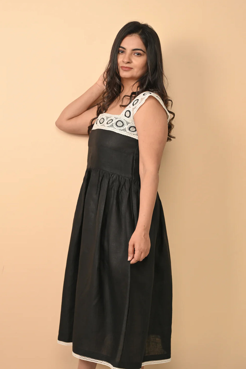 Pure Linen Flowy Dress