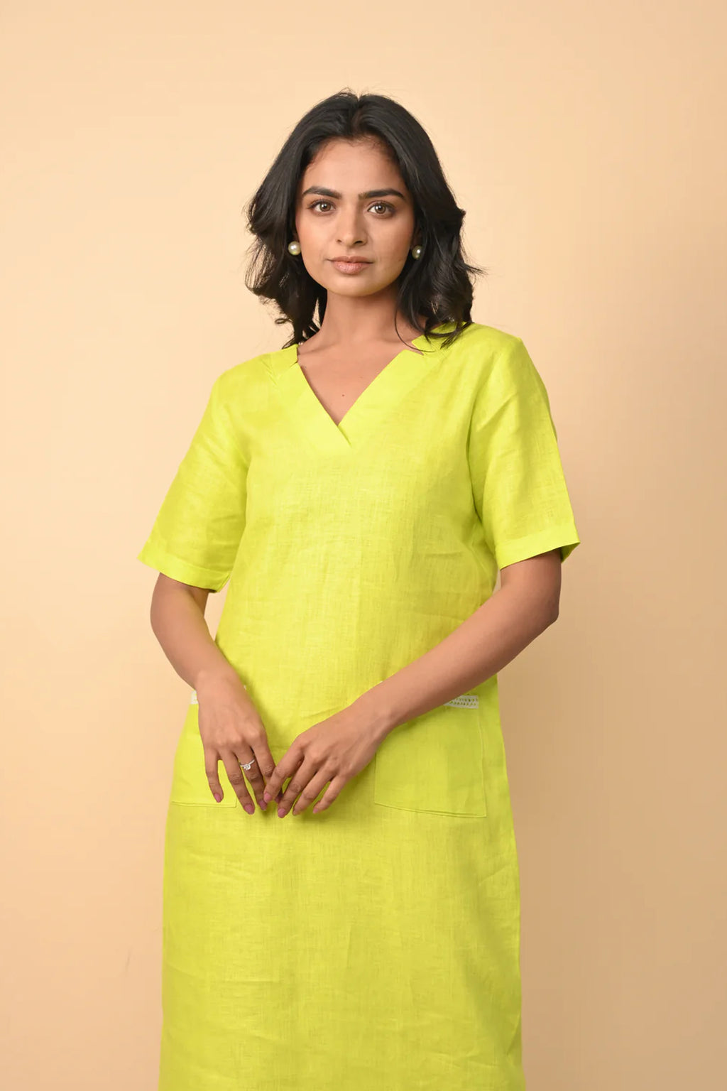 Pure Linen Subtle Dress