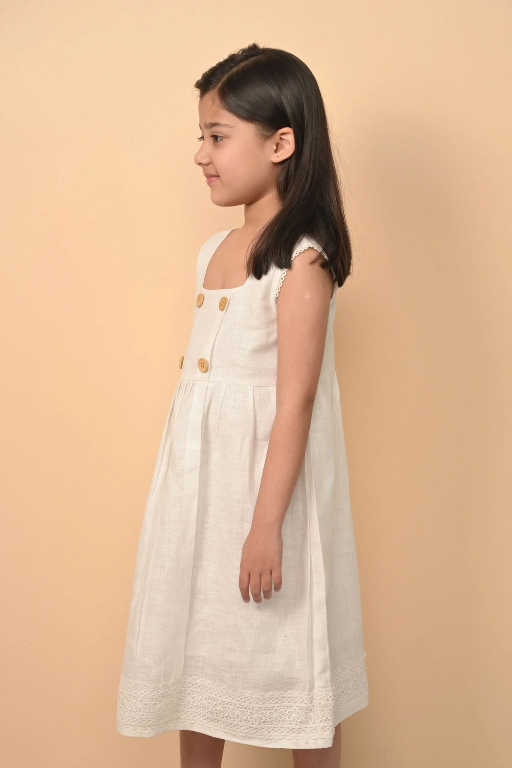 Pure Linen Cute Frock