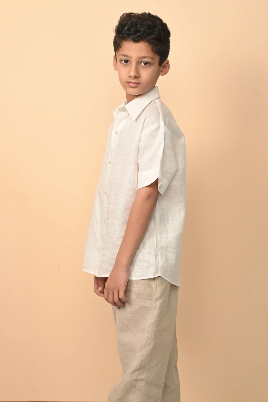 Pure Linen Shirt For The Little Dude