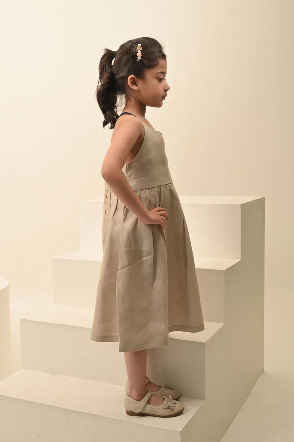 Pure Linen Stylish Frock