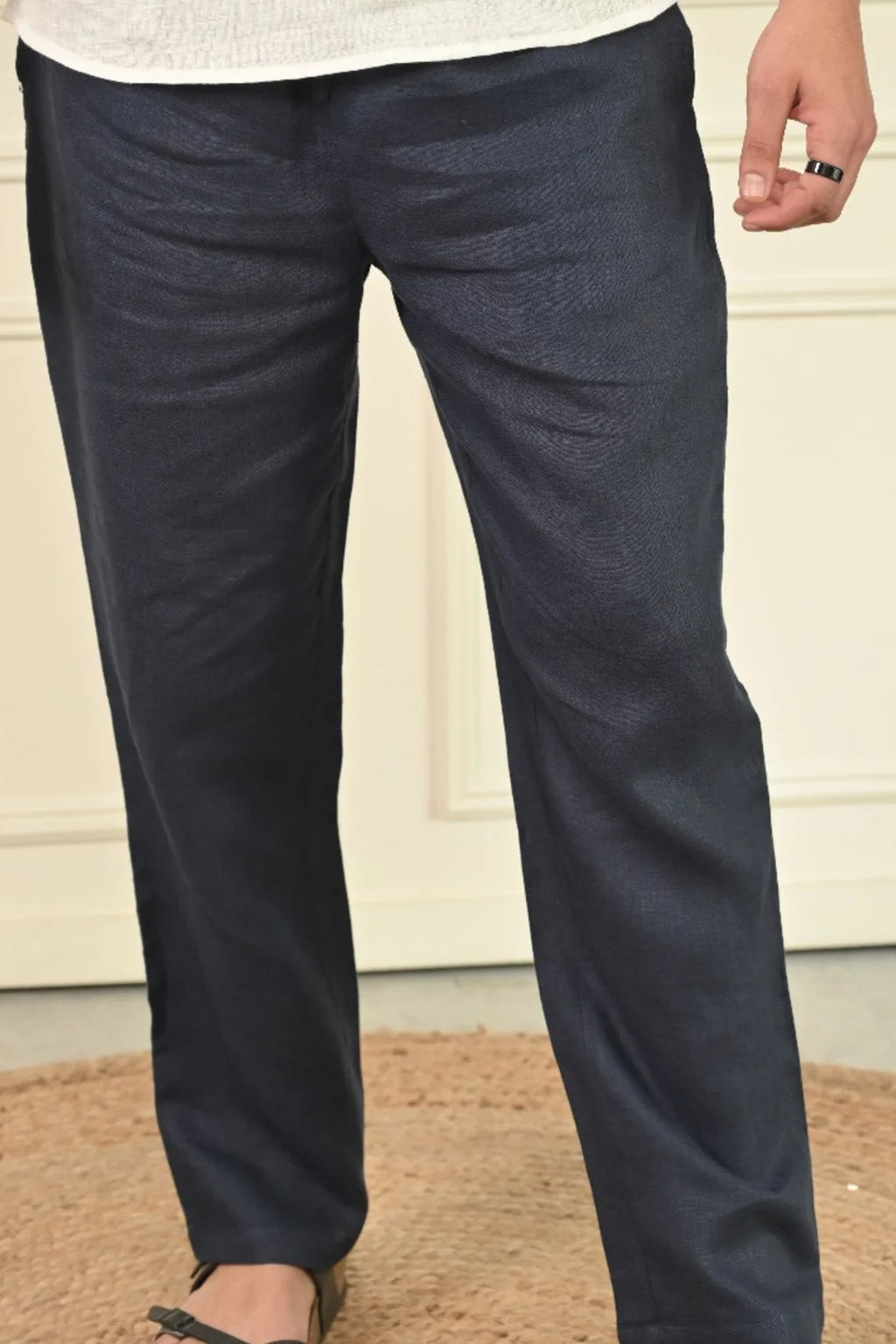 Pure Linen Mandarin Collar Comfortable Kurta