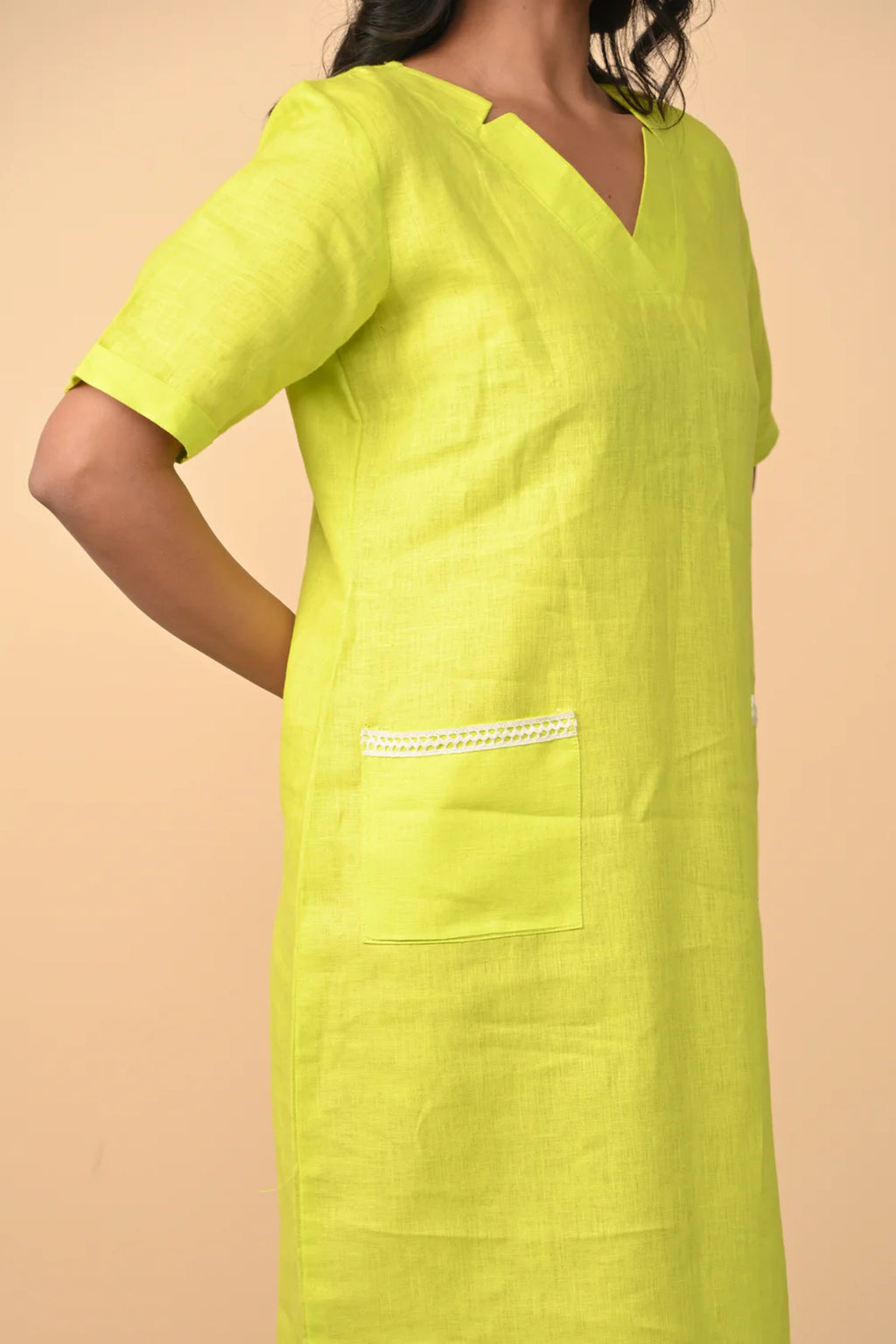 Pure Linen Subtle Dress