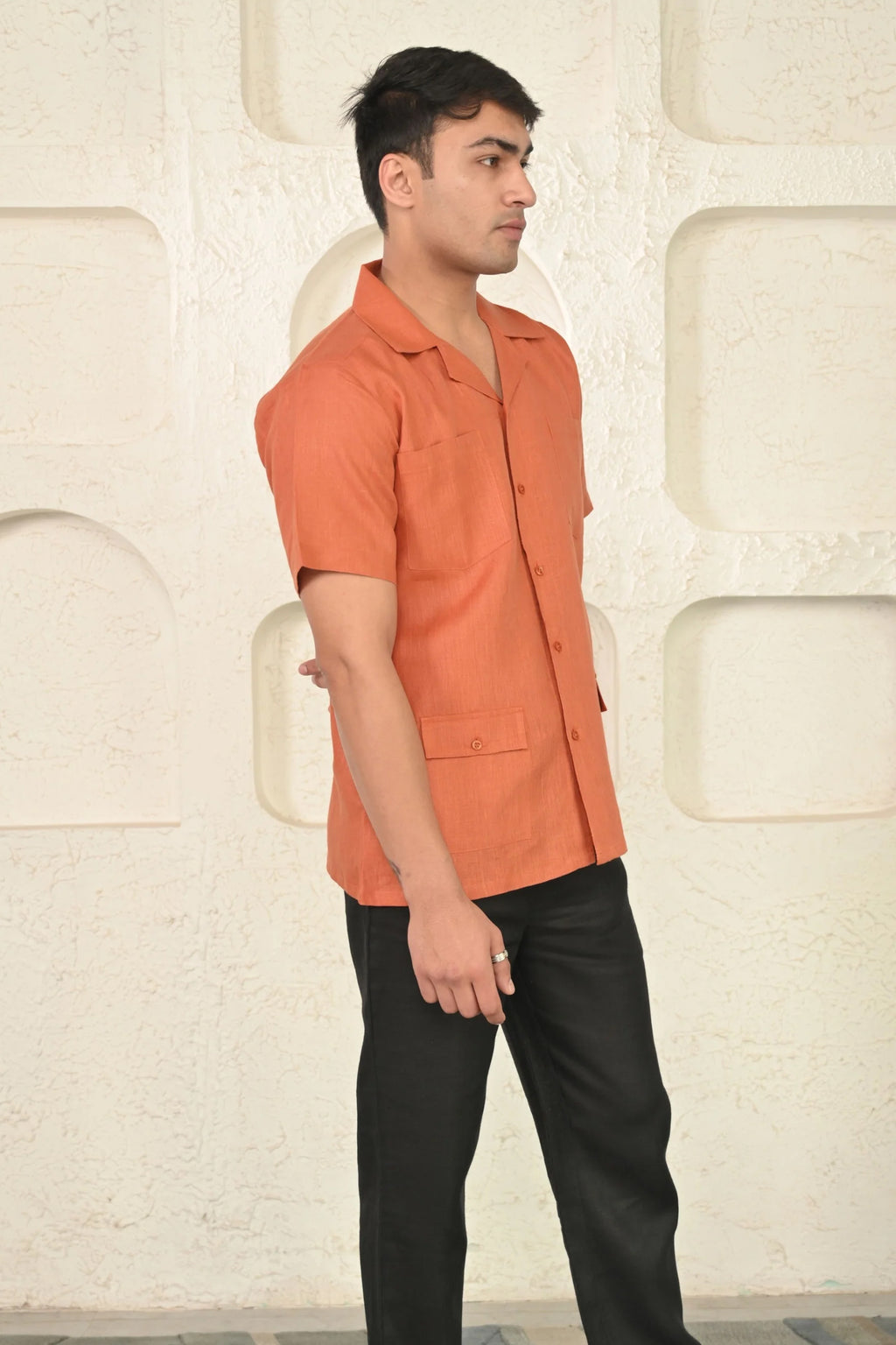 Pure Linen Semi Formal Shirt