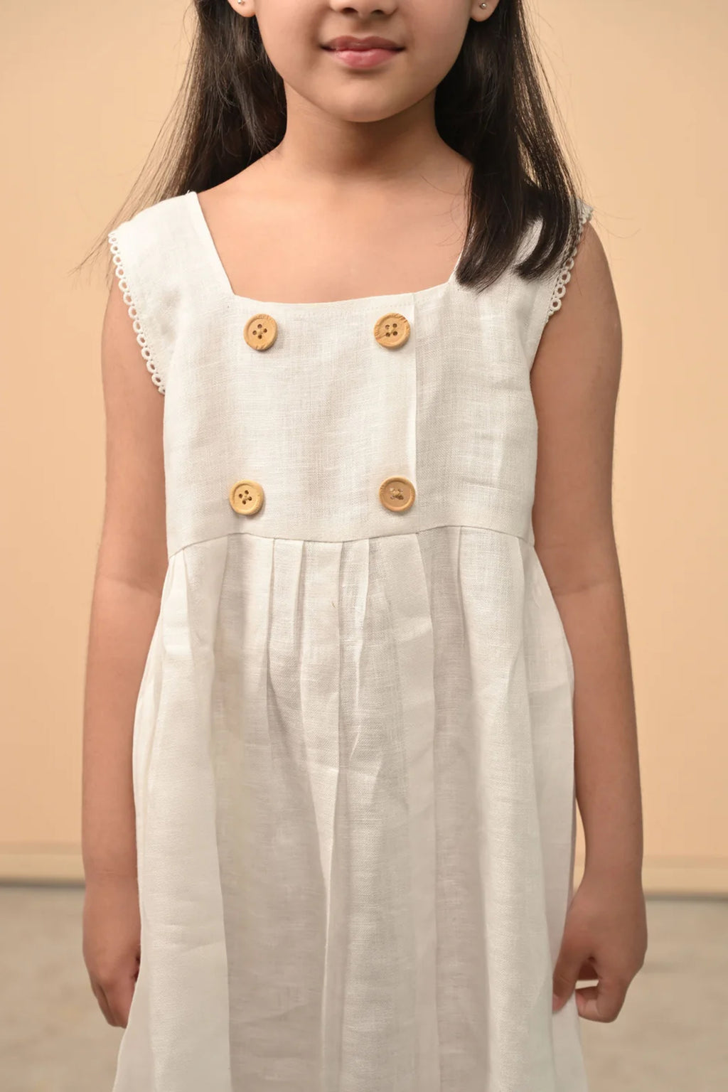 Pure Linen Cute Frock