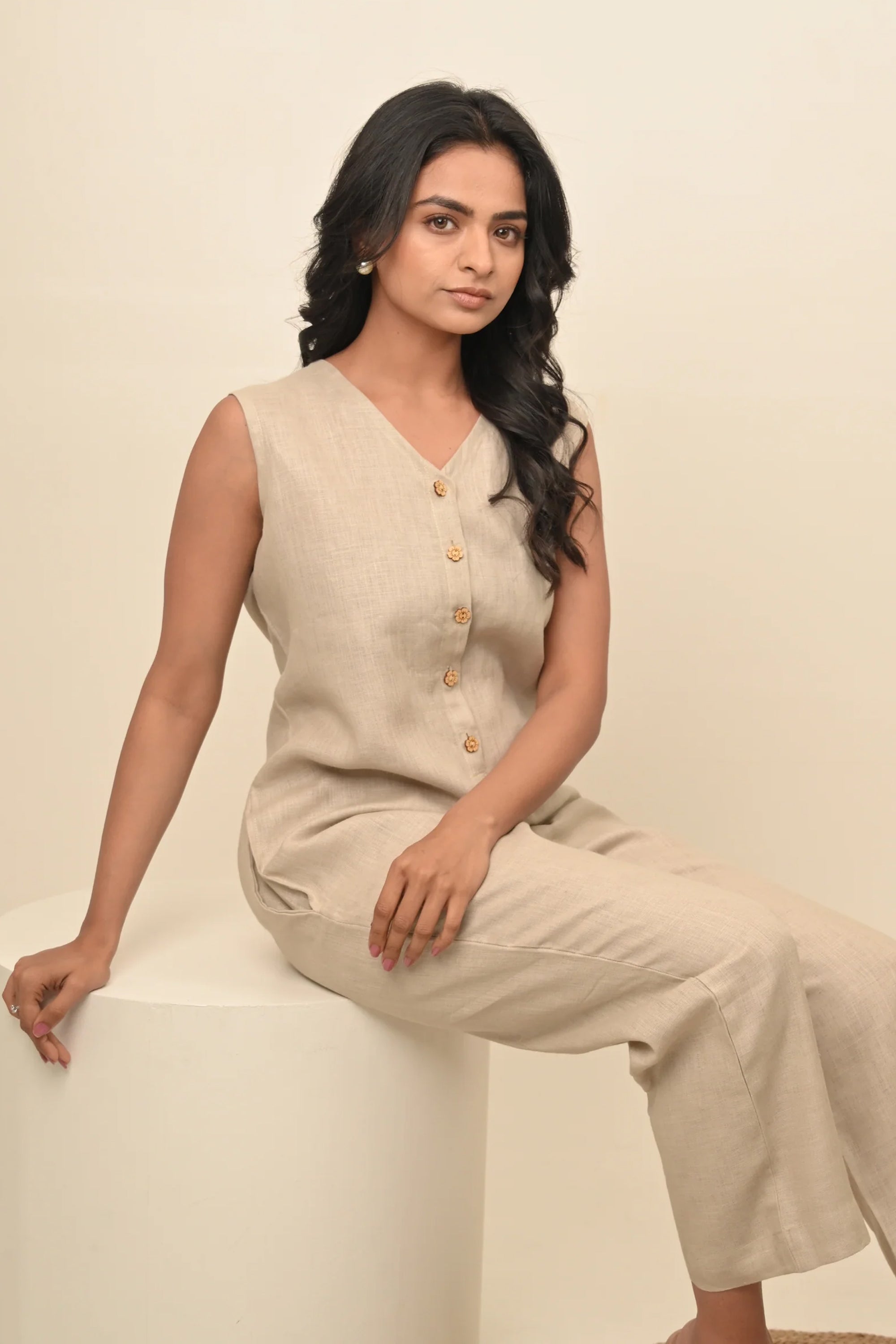 Pure Linen Jumpsuit