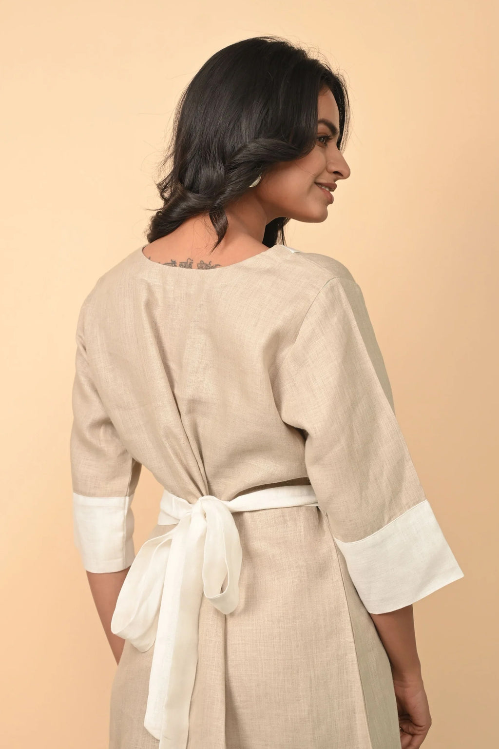 Pure Linen Sophisticated Dress